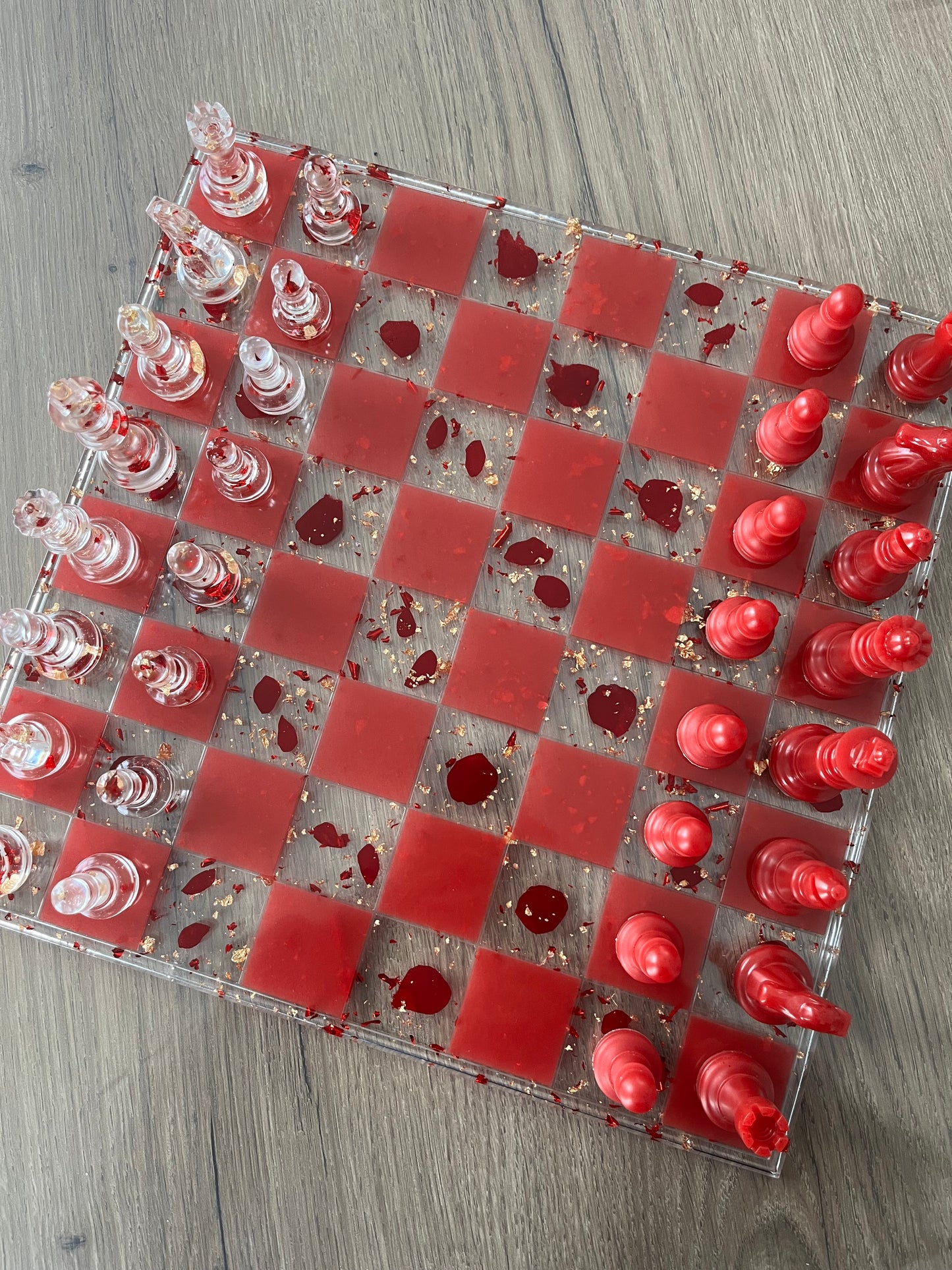 Jeu d’échec pétale de rose