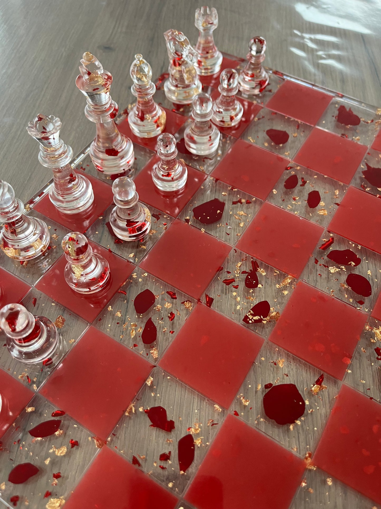 Jeu d’échec pétale de rose