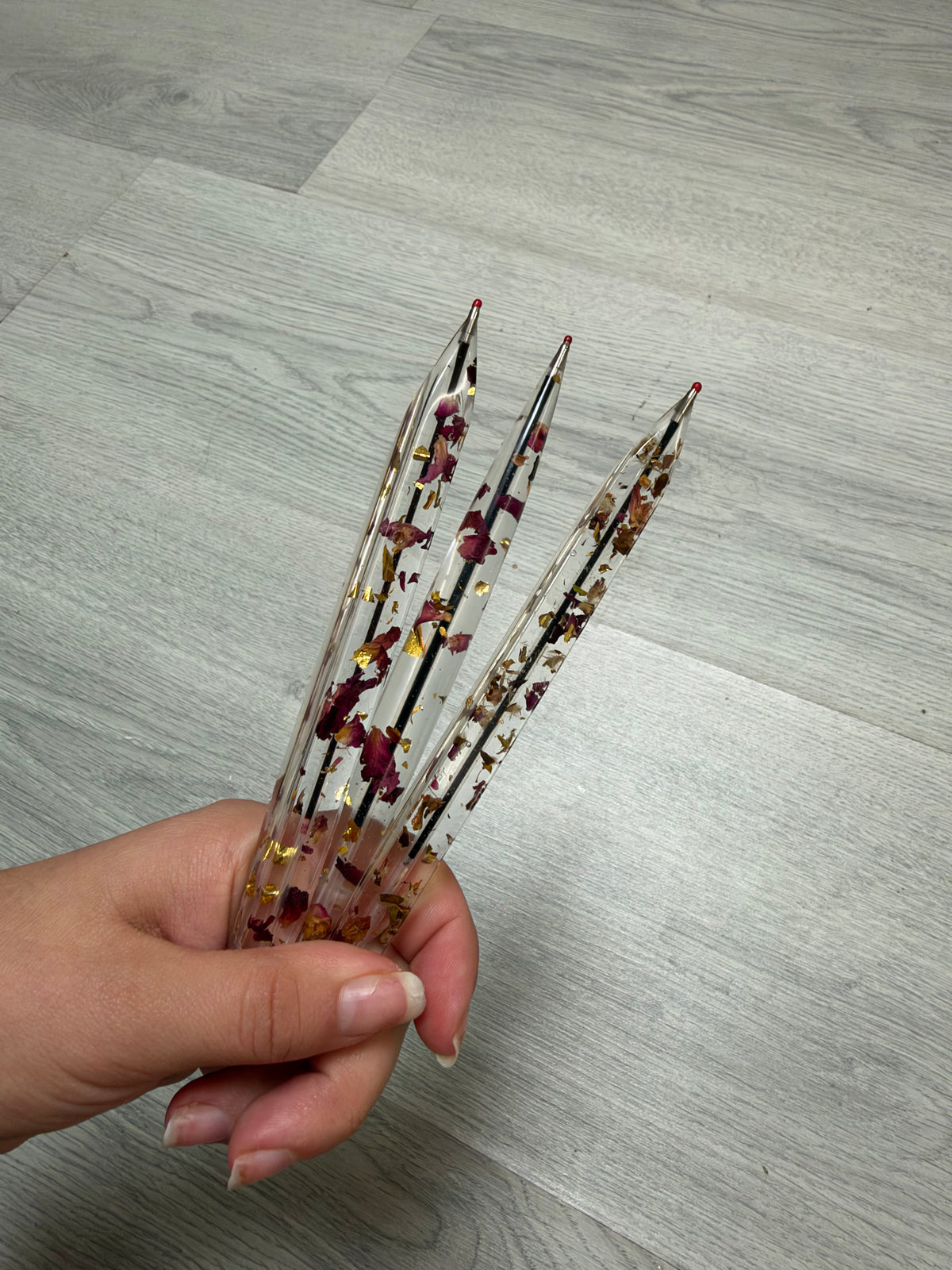 Stylo pétale de rose
