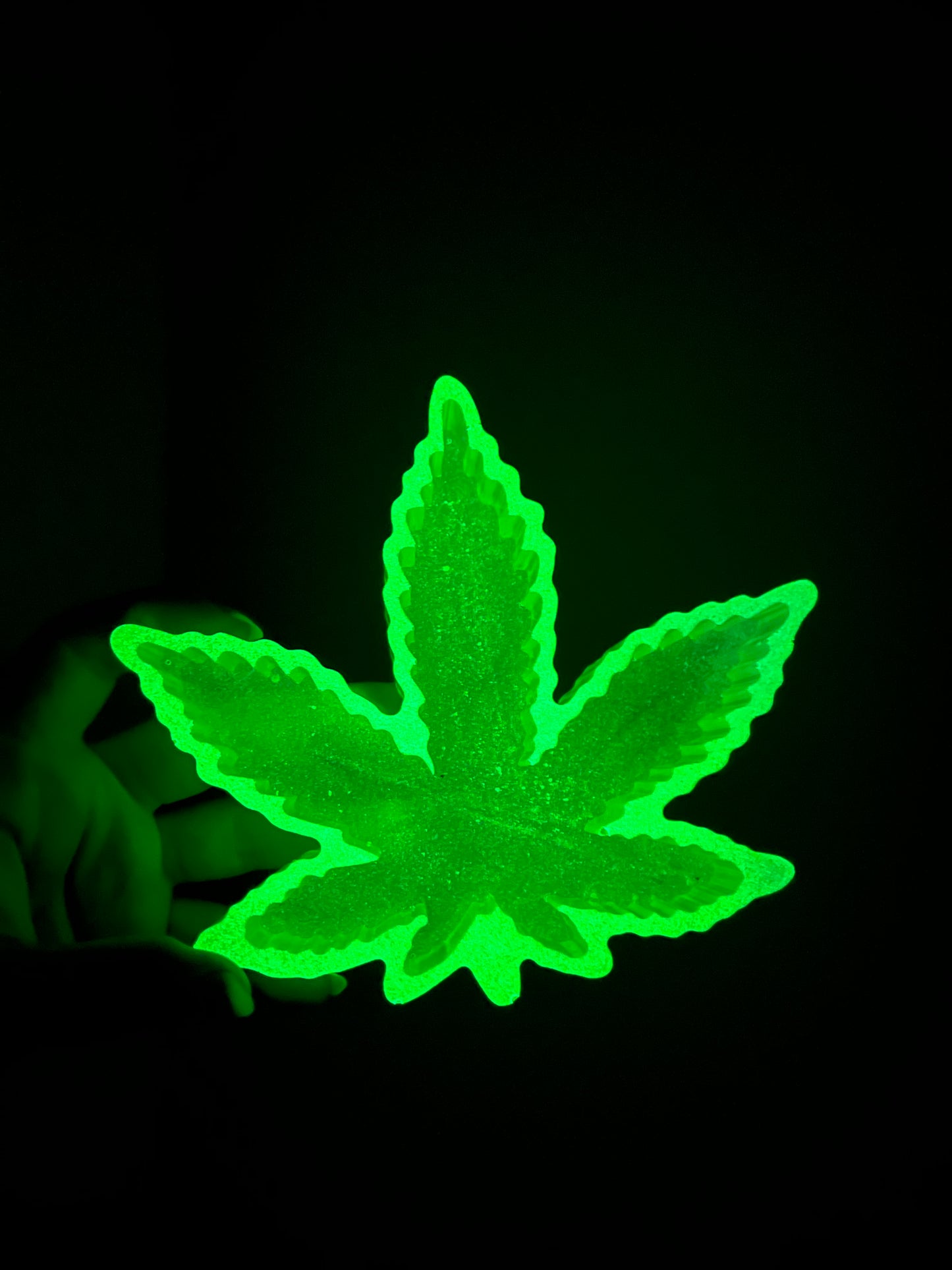Cendrier phosphorescent vert
