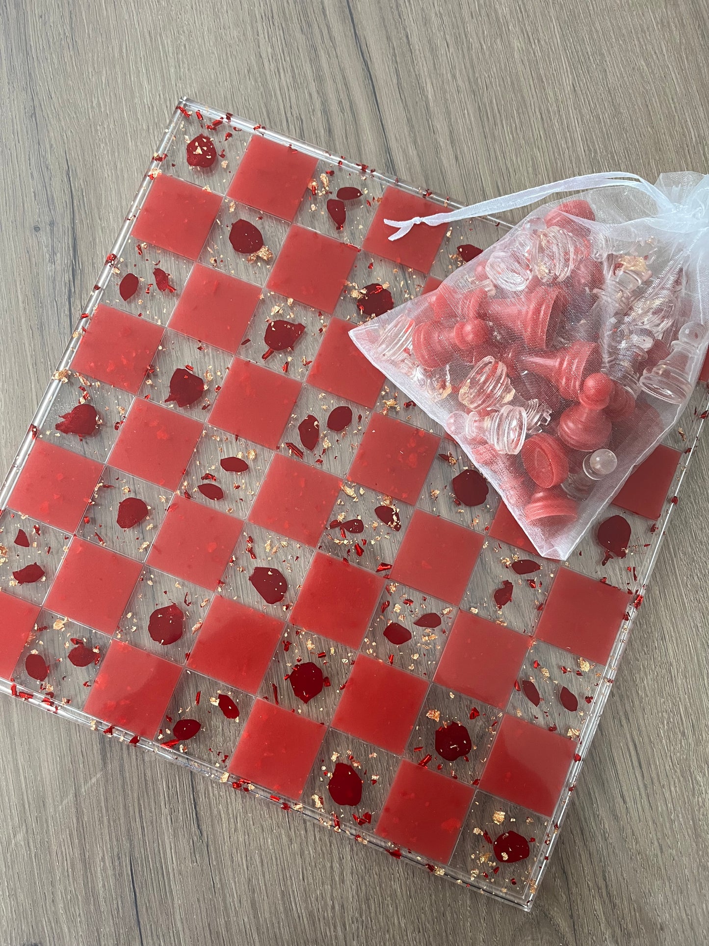 Jeu d’échec pétale de rose