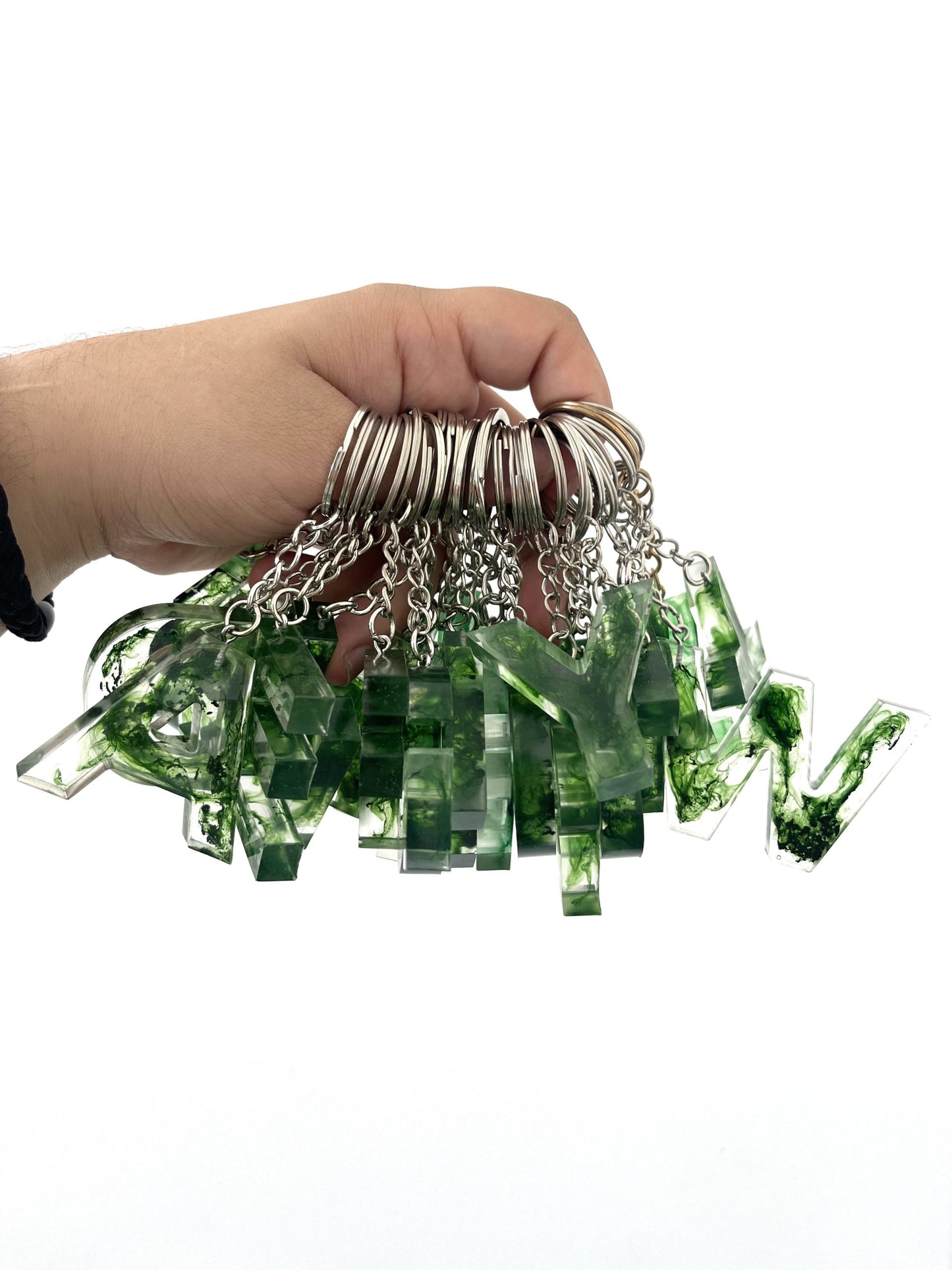 Porte clé fumé rose