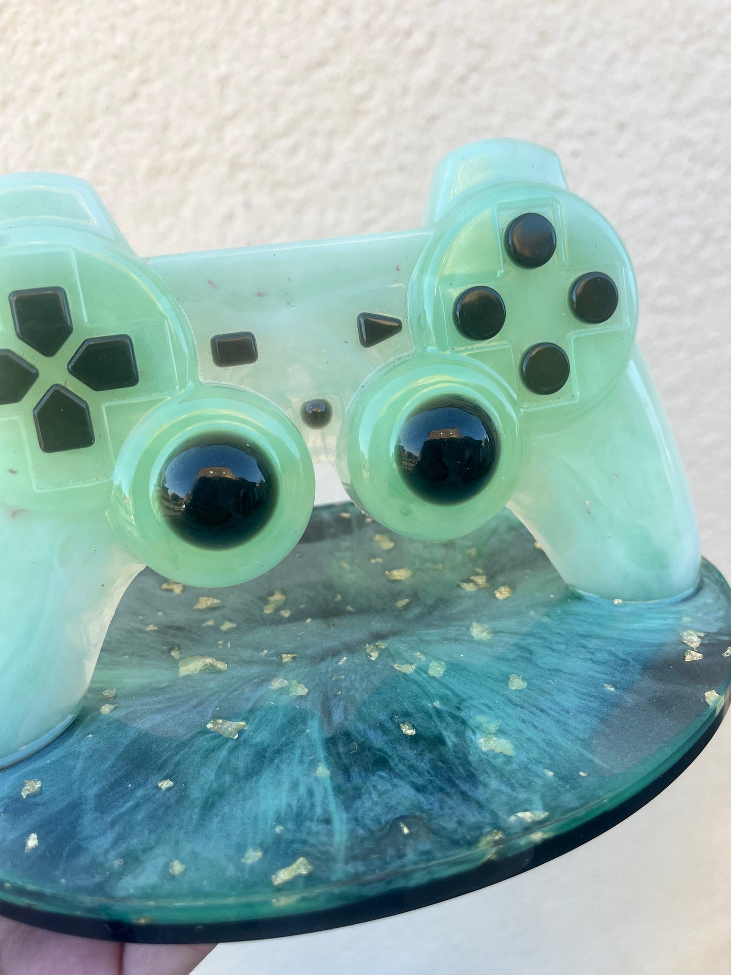 Manette verte décorative