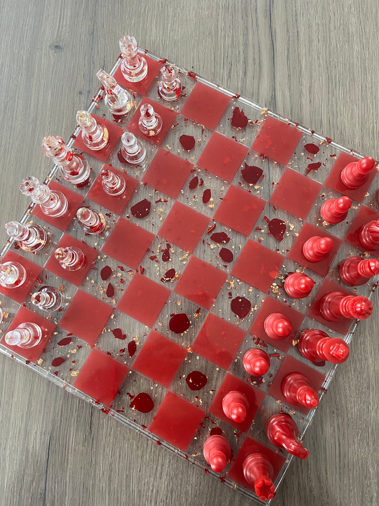 Jeu d’échec pétale de rose