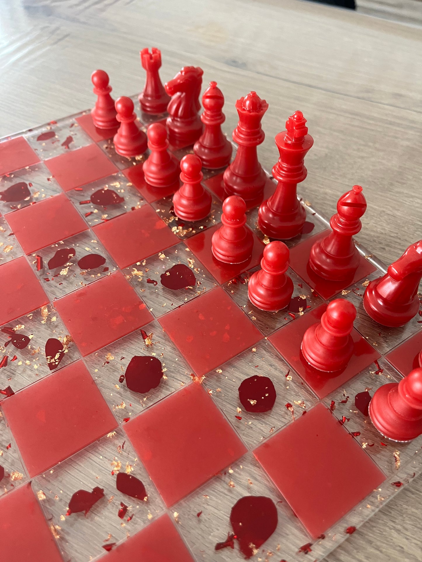 Jeu d’échec pétale de rose