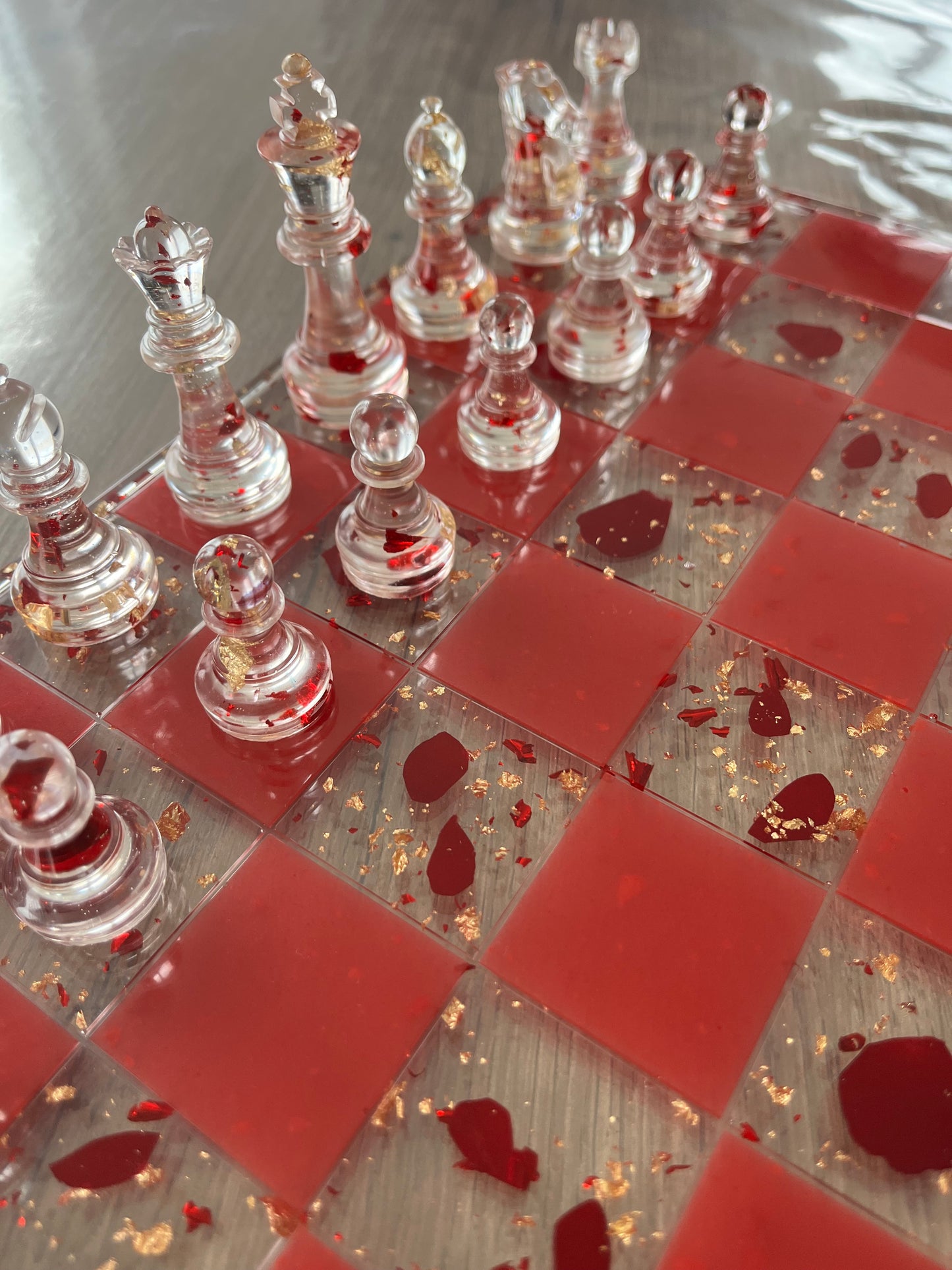 Jeu d’échec pétale de rose