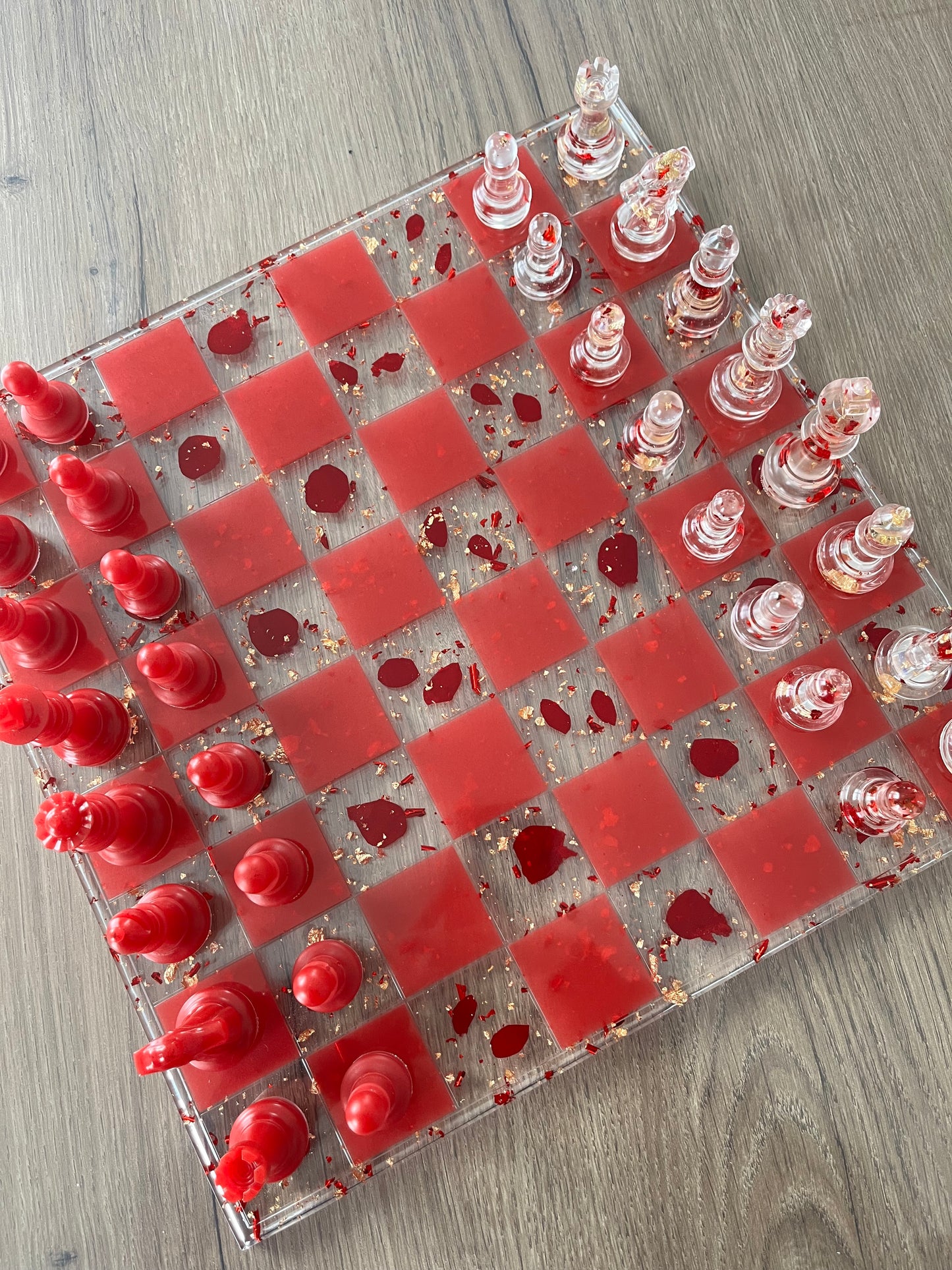 Jeu d’échec pétale de rose