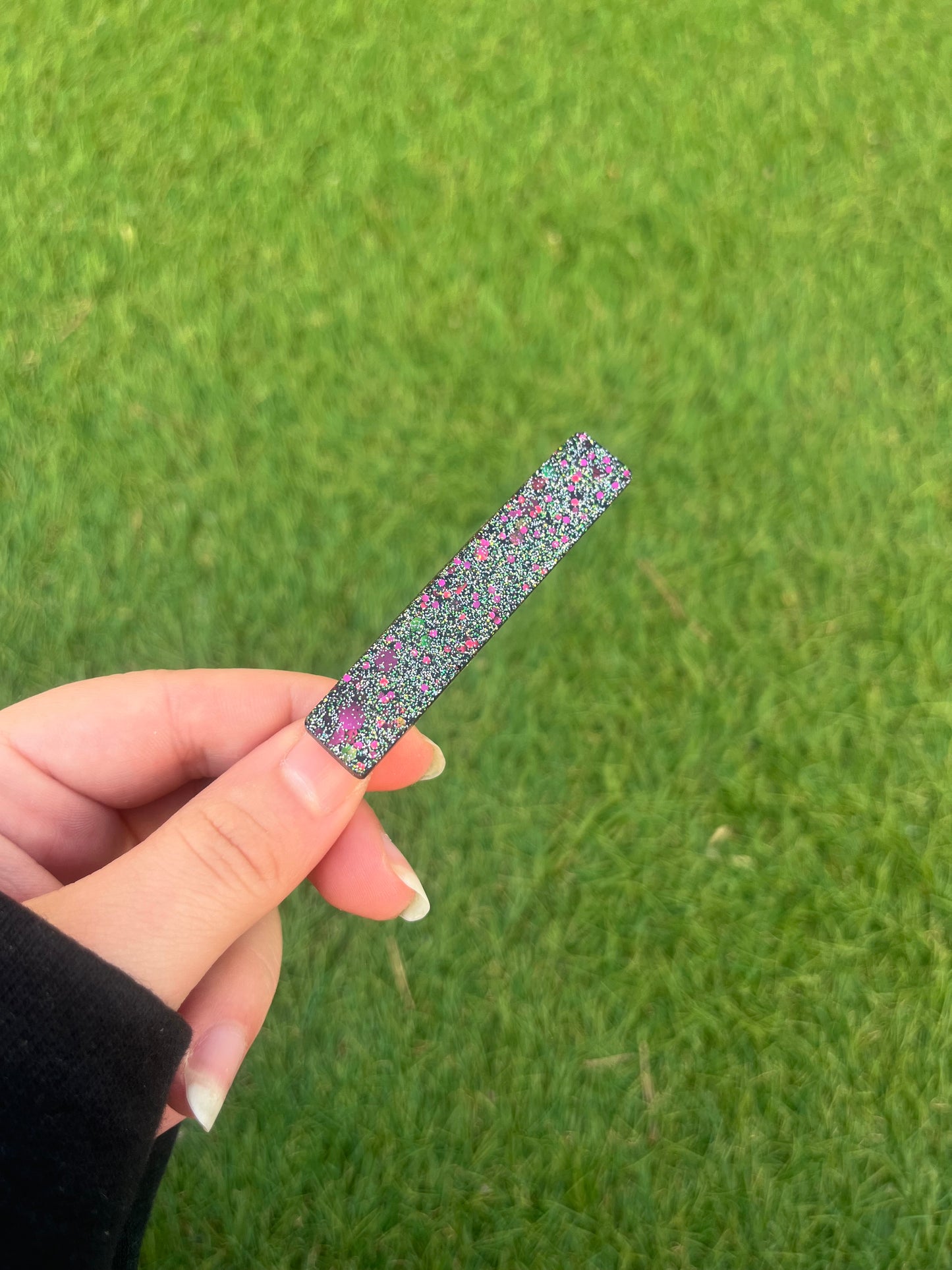 Barrette noir à paillettes