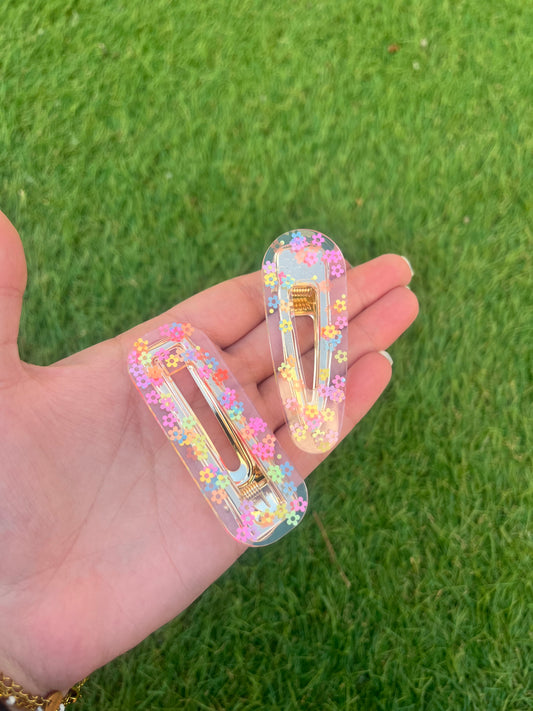 Barrette fleurs