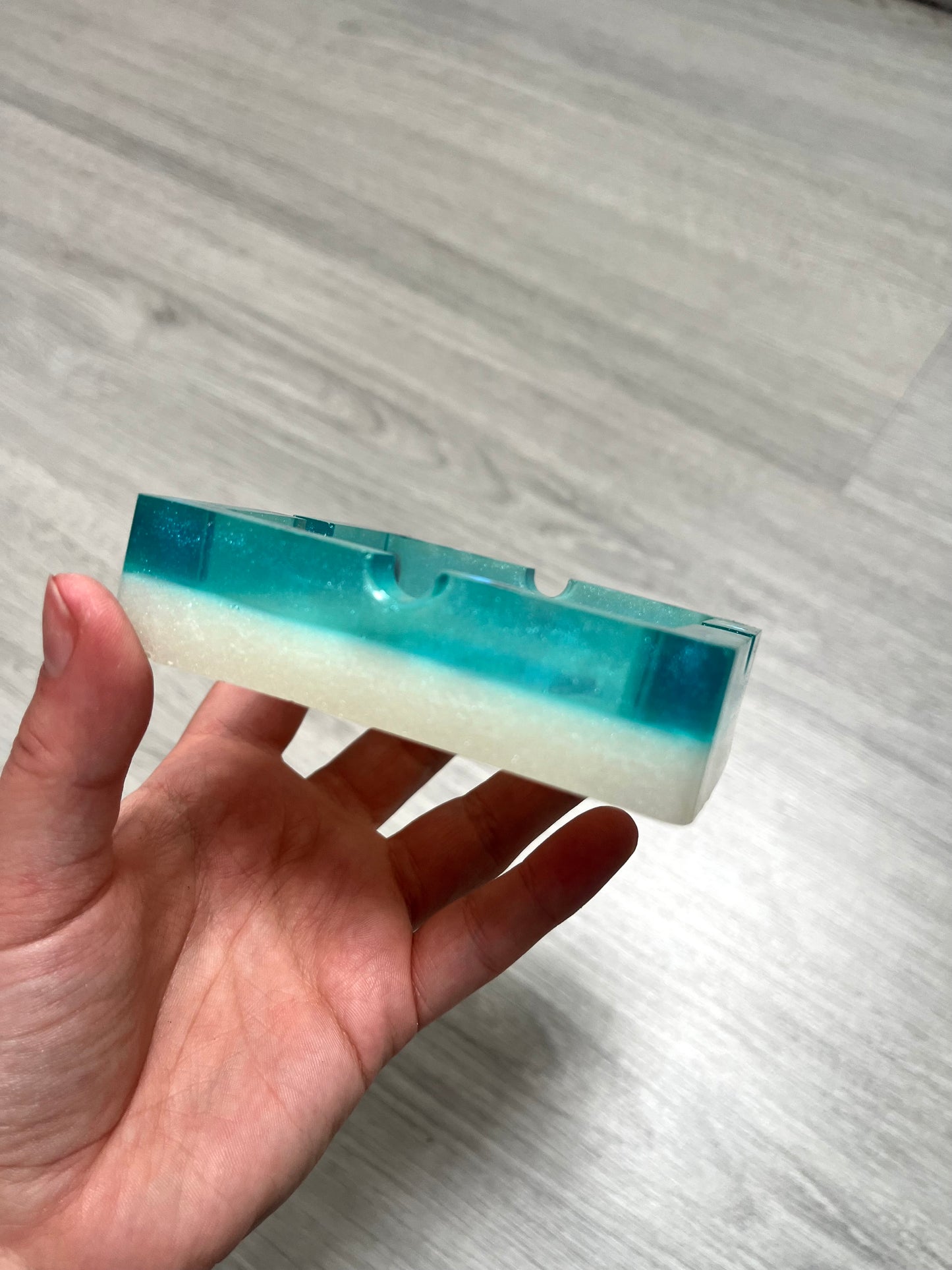 Cendrier ovni bleu