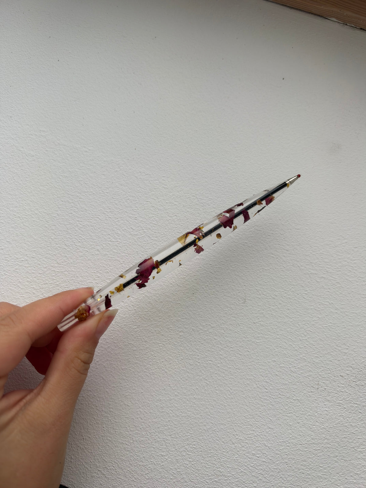 Stylo pétale de rose