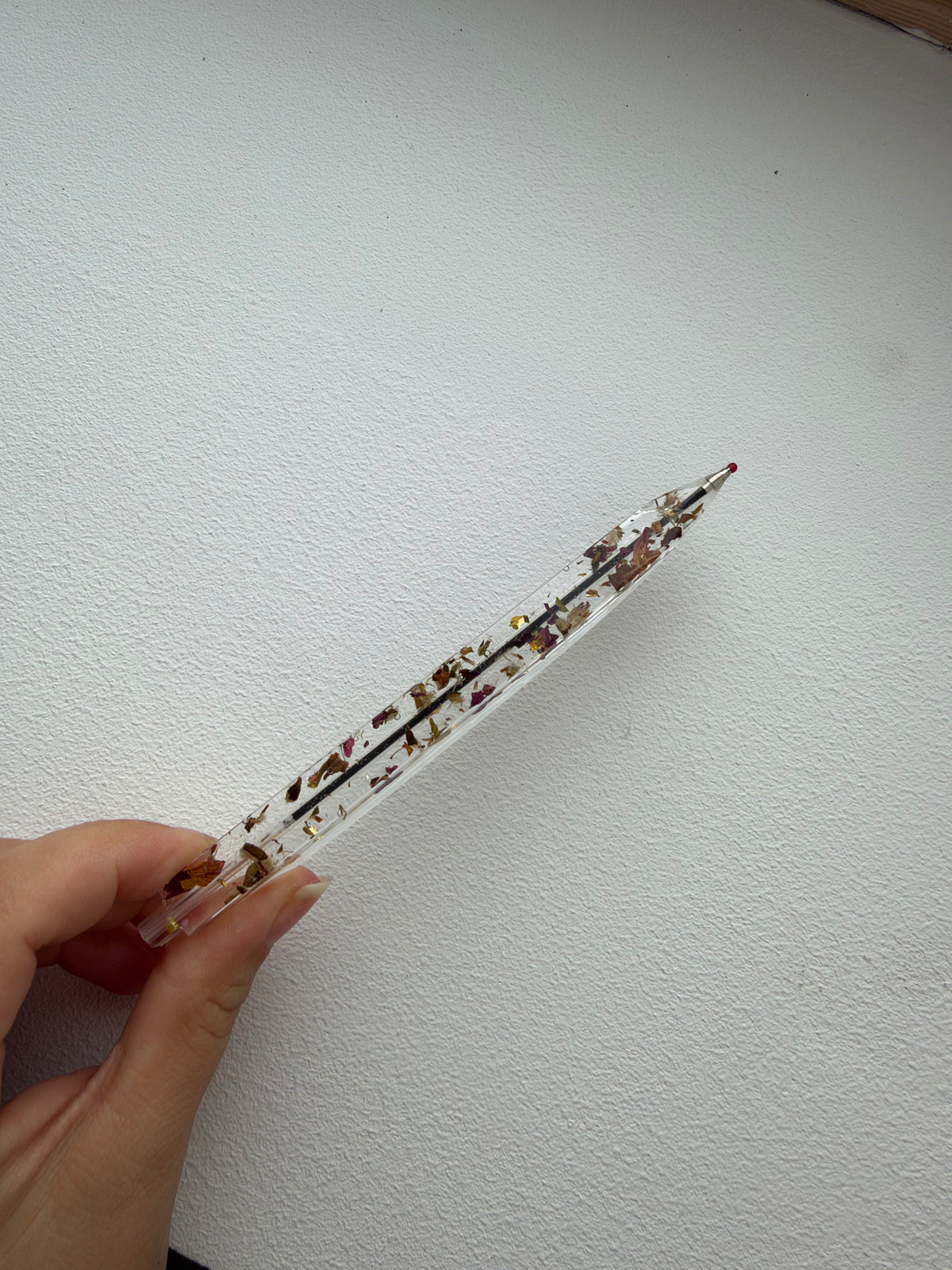 Stylo pétale de rose