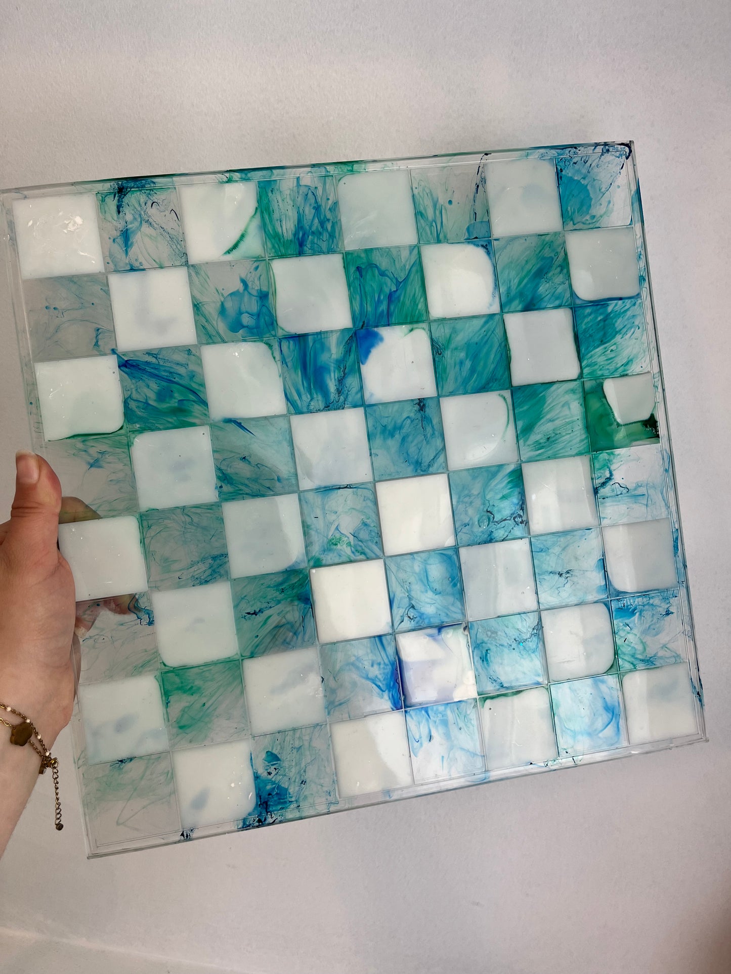 Jeu d’échec camaïeu bleu