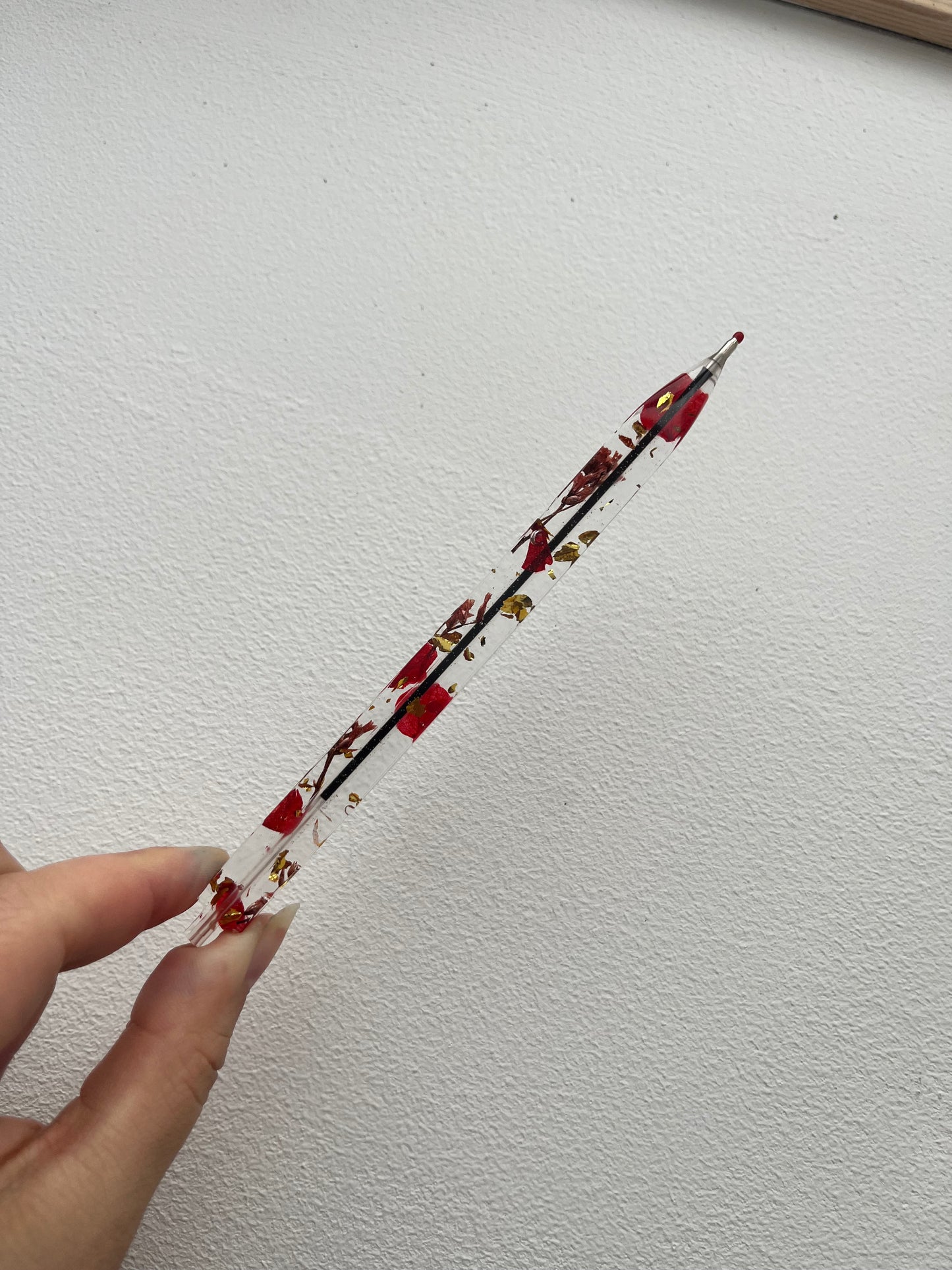 Stylo fleurs séchée