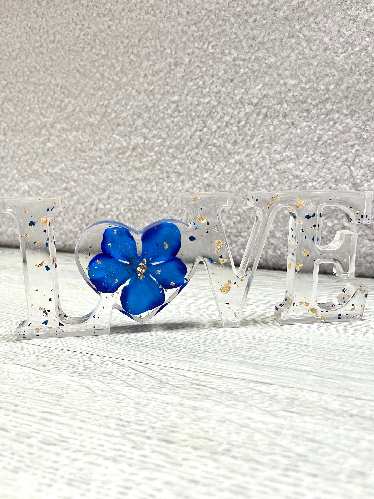 Love décoration à poser bleu