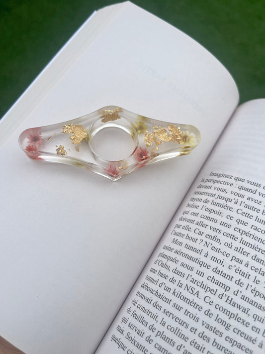 Bague de lecture petite fleur