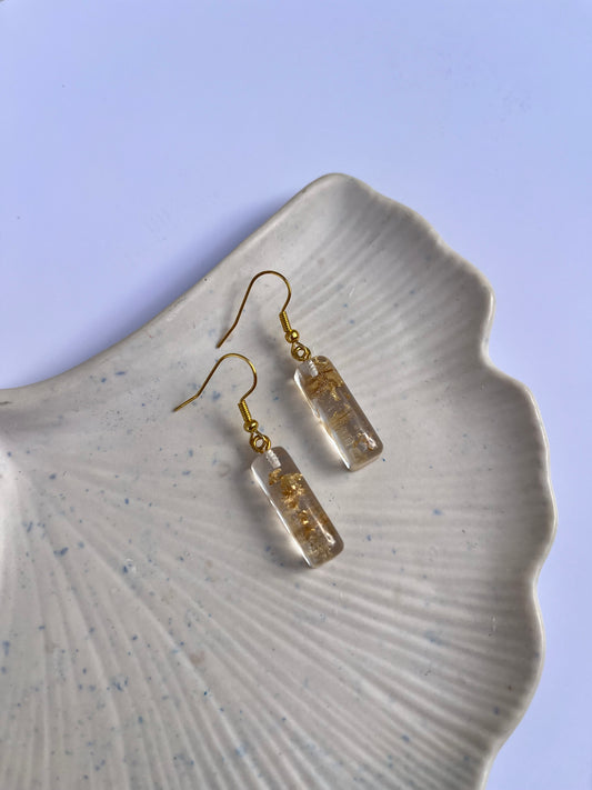 Boucle d’oreille fleurs séchées modèle « finesse »