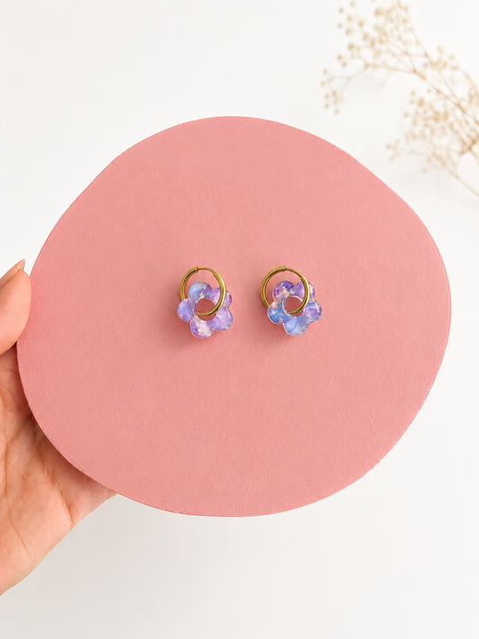 Pampille motif violette