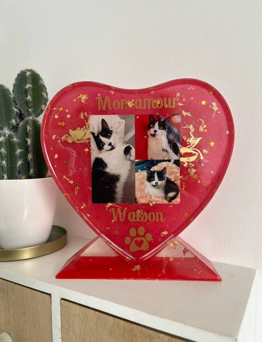 Personnalisation cœur sur socle