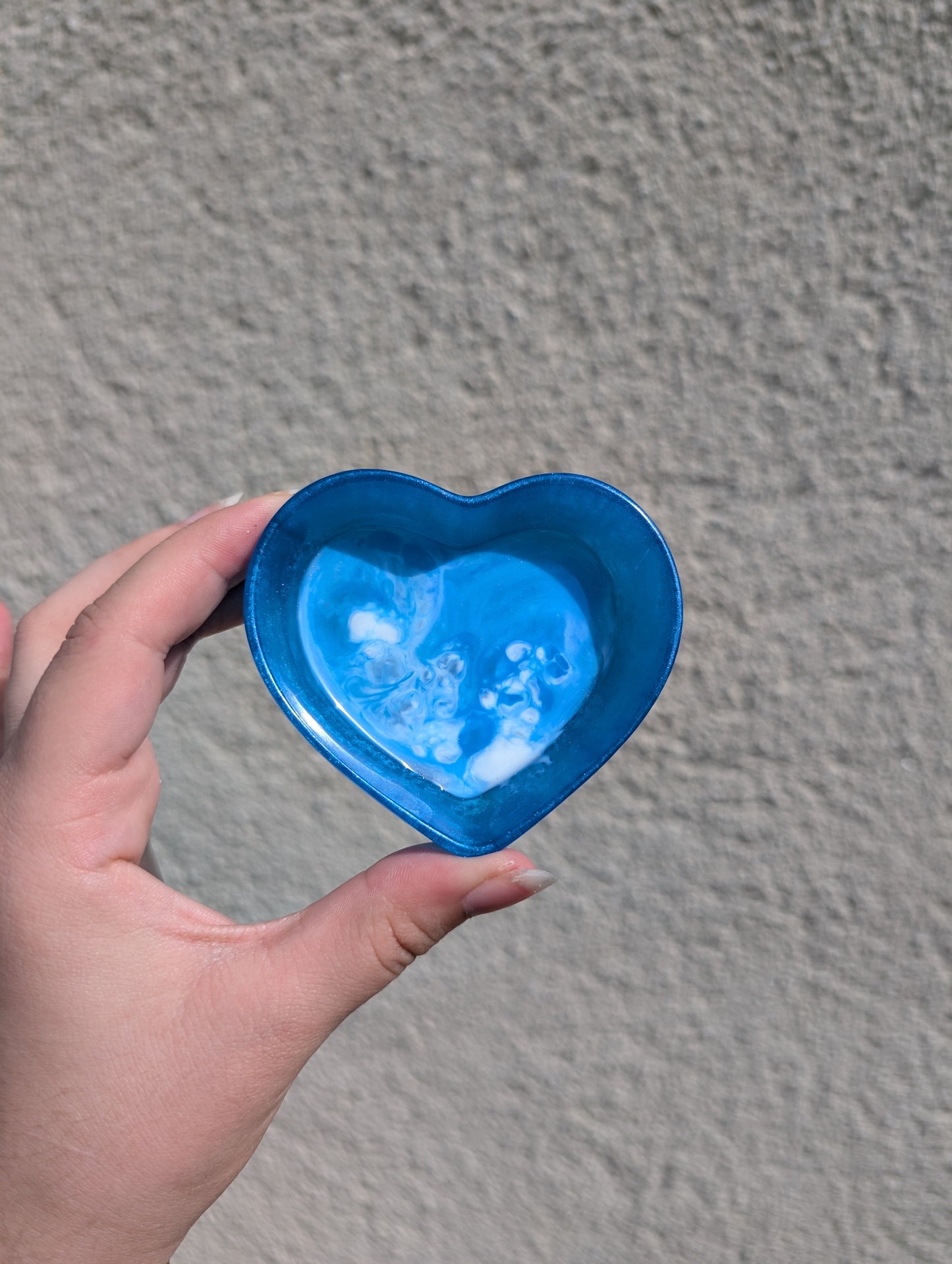 Coupelle cœur bleu