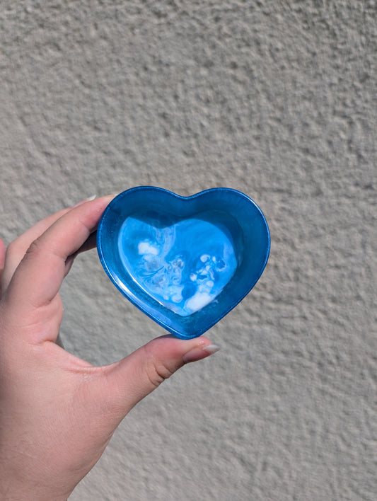 Coupelle cœur bleu