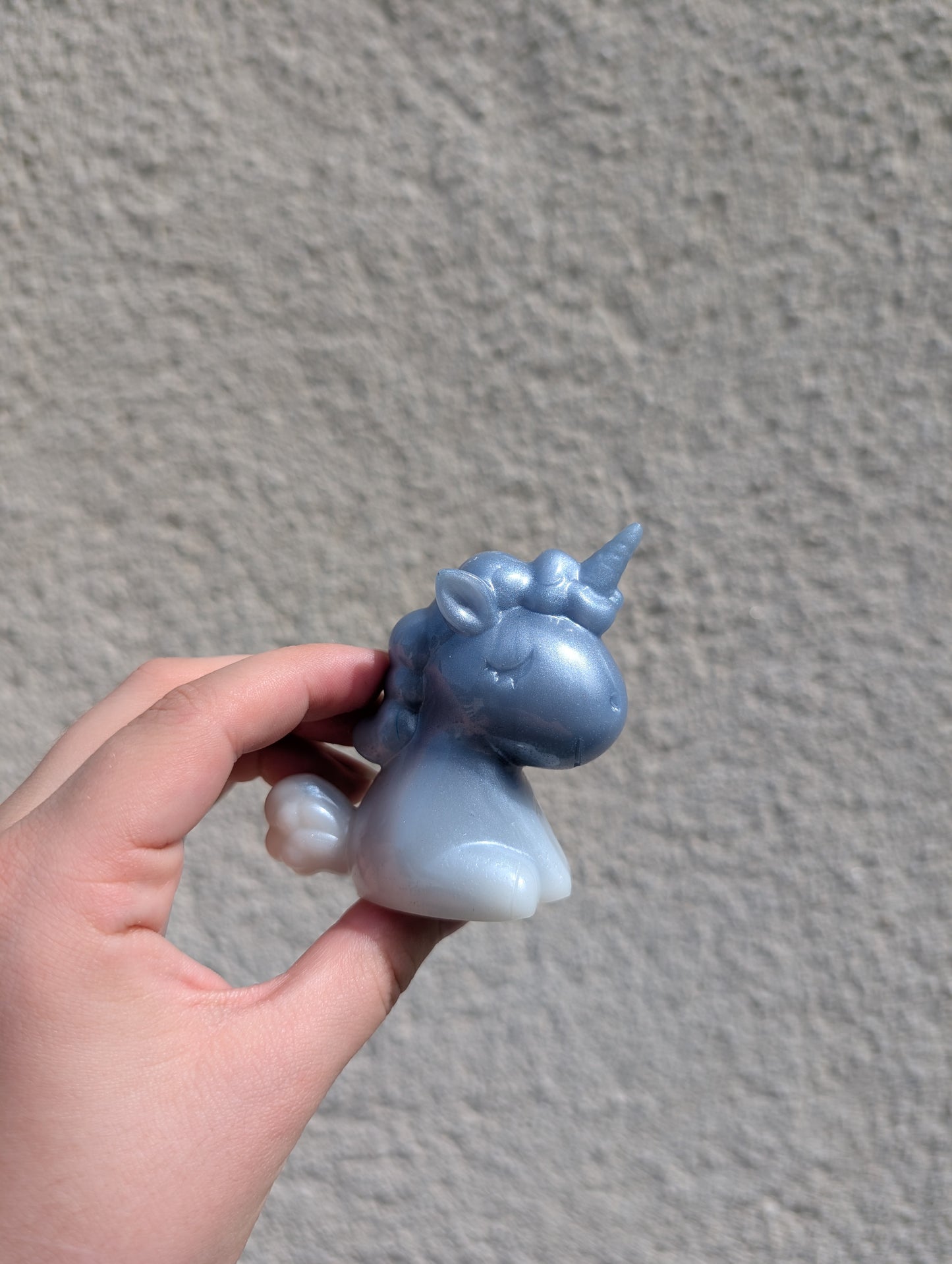 Licorne dégradé bleu blanc